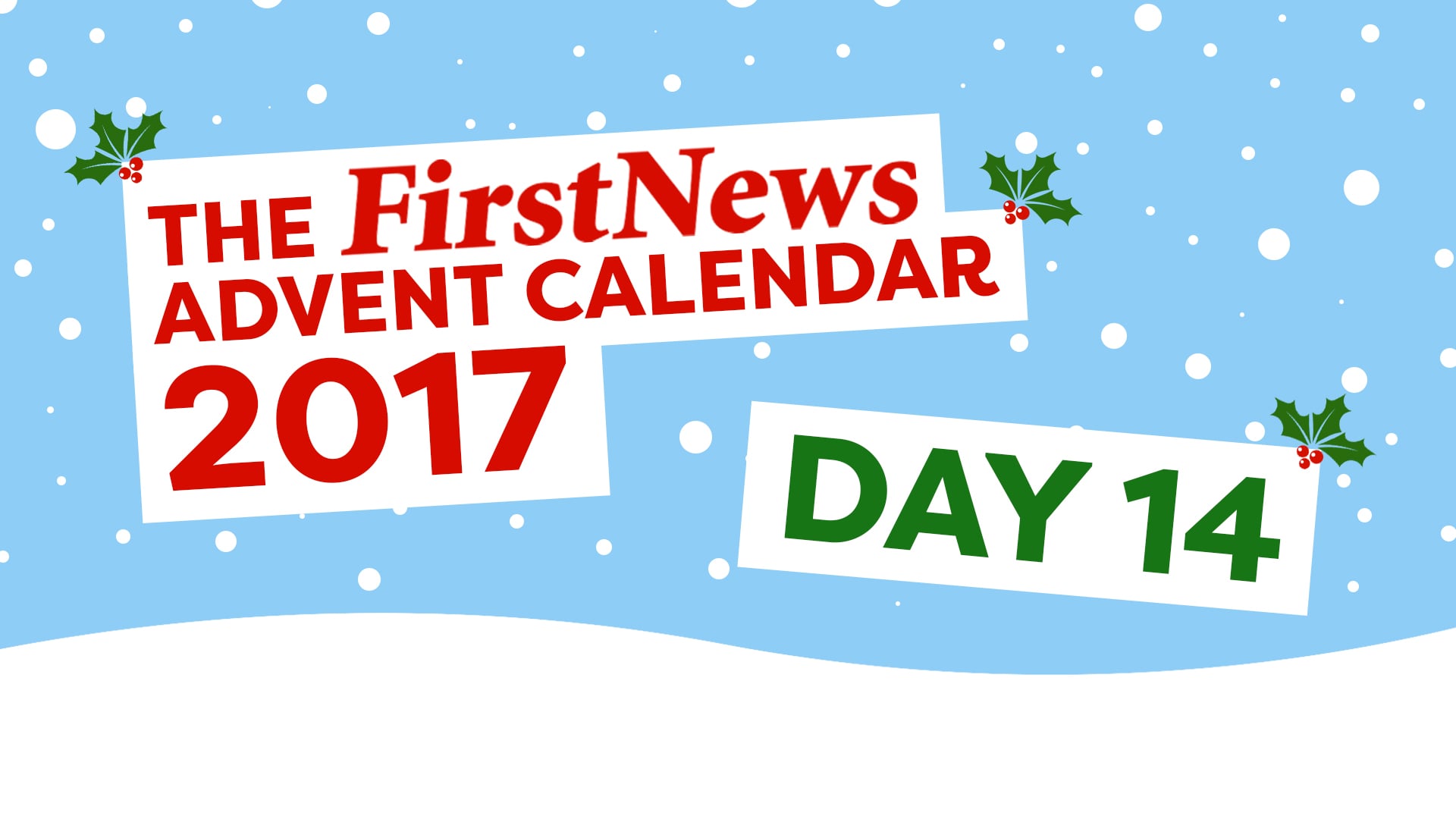 WATCH: There's a VERY unique advent calendar behind DOOR NUMBER 14 ...