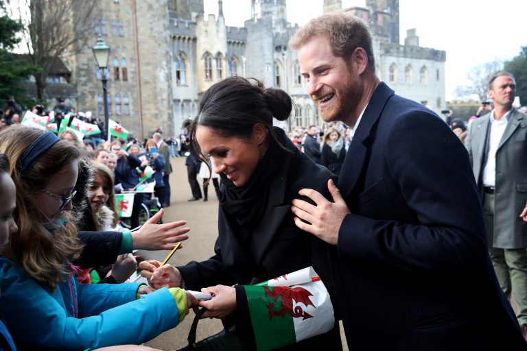 Prince Harry And Meghan Markle Visit Cardiff Castle